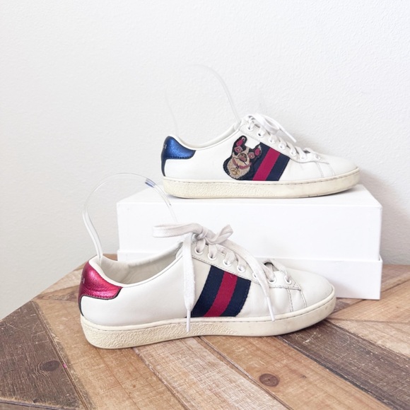 Gucci Ace Year of the Dog White Sneakers - Picture 6 of 16